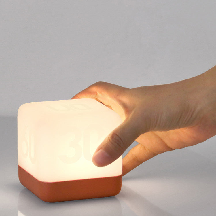 Modern Magic Cube Turn Timer Night Light USB Table Lamp