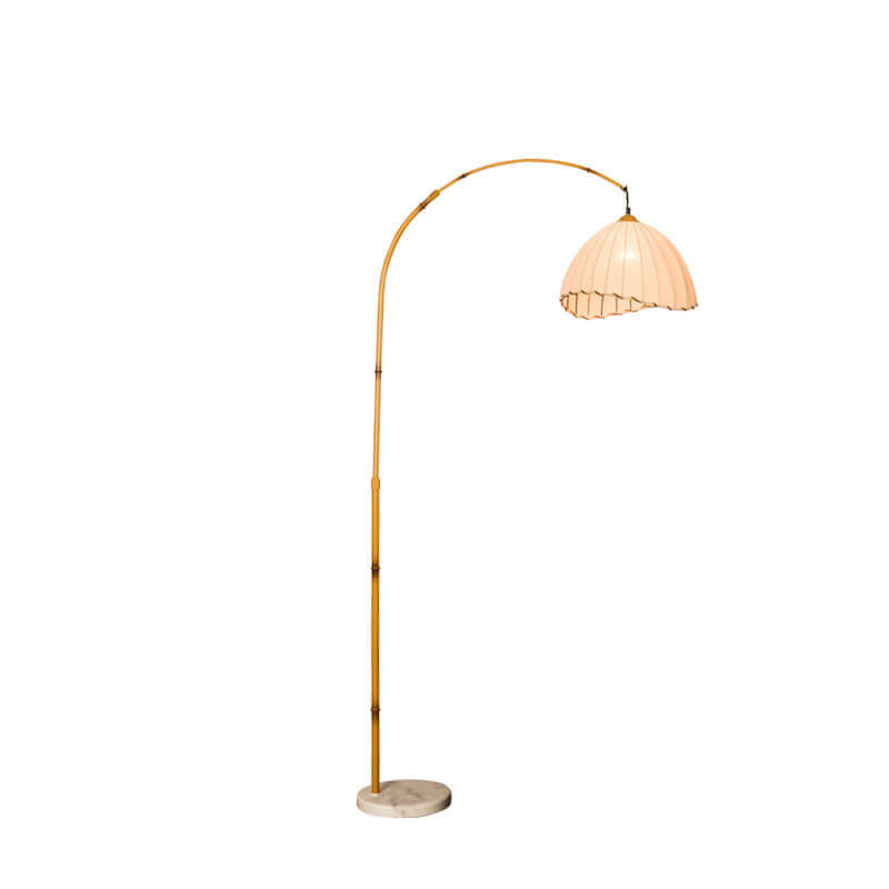 Vintage Beige Floor Lamp