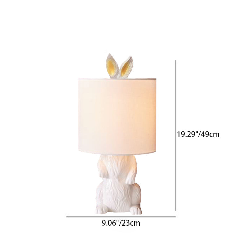 Modern Minimalist Rabbit Shape 1-Light Table Lamp