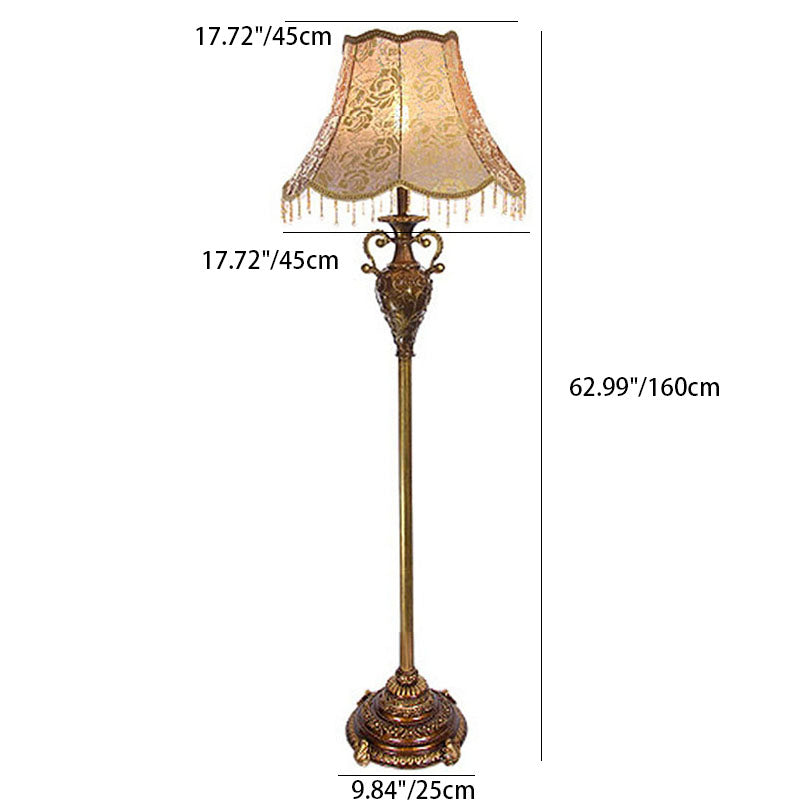 European Brown Floor Lamp