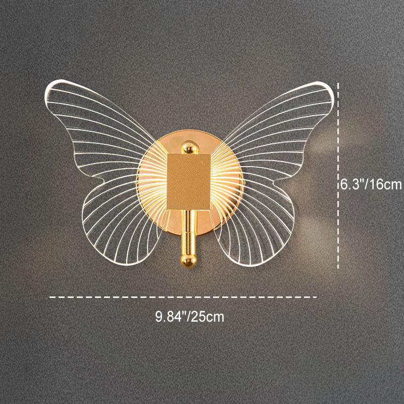 Nordic Creative Butterfly Acrylic LED Wall Sconce