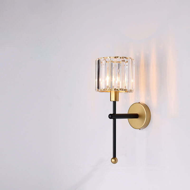 Traditional Vintage Iron Glass Round Bird Wall Sconce