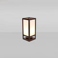 Traditional Chinese Walnut Arc Floor Lamp