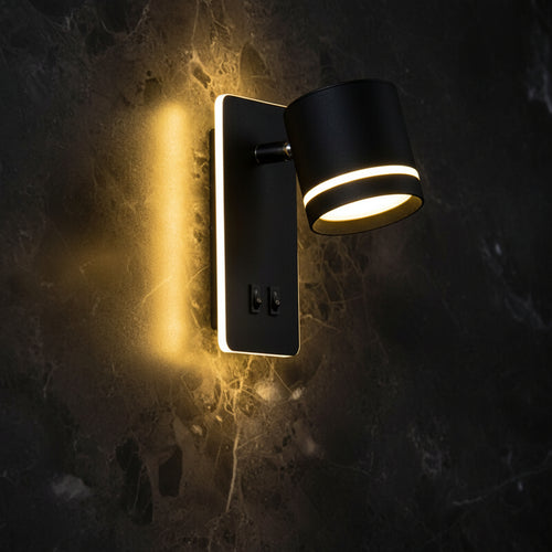 Contemporary Nordic Iron Square Spotlight Wall Sconce