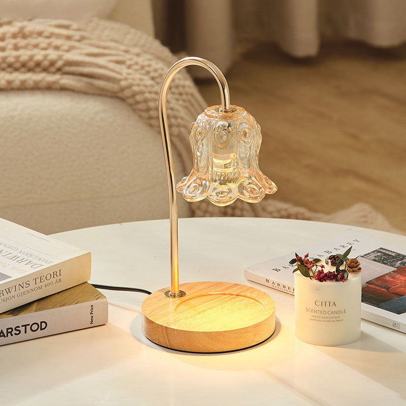 Modern Creative Simple Solid Wood Lily Of The Table Lamp