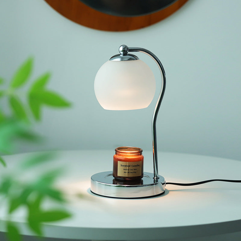Modern Minimalist Orb Iron Glass 1-Light Melting Table Lamp