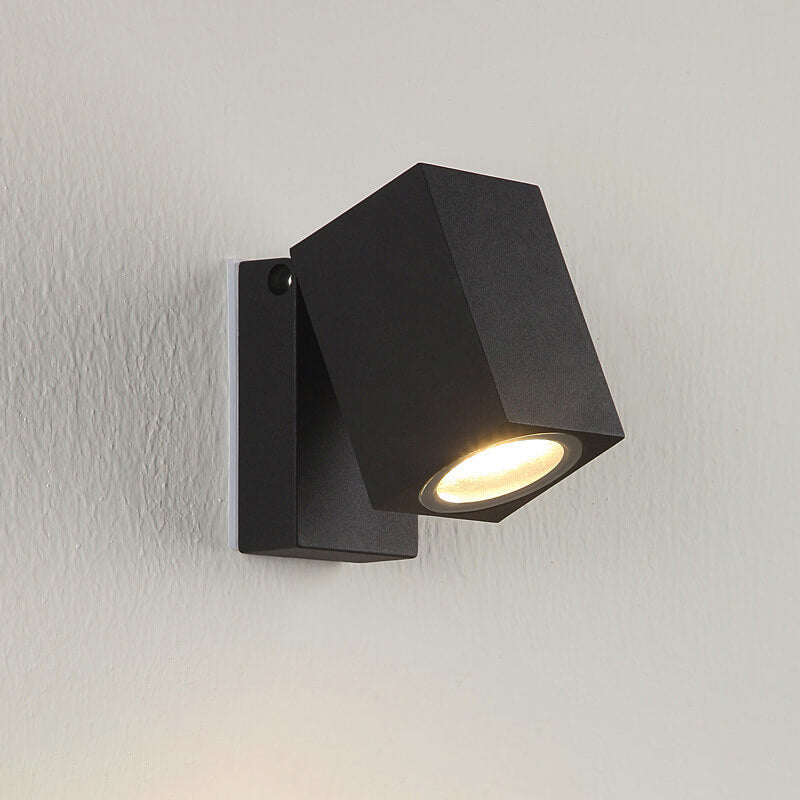 Modern Waterproof Square Spotlight Outdoor Wall Sconce