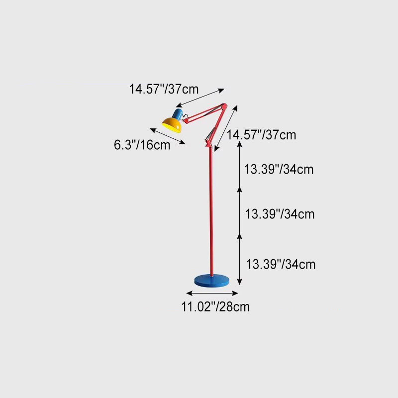 Sleek Modern Red Floor Lamp
