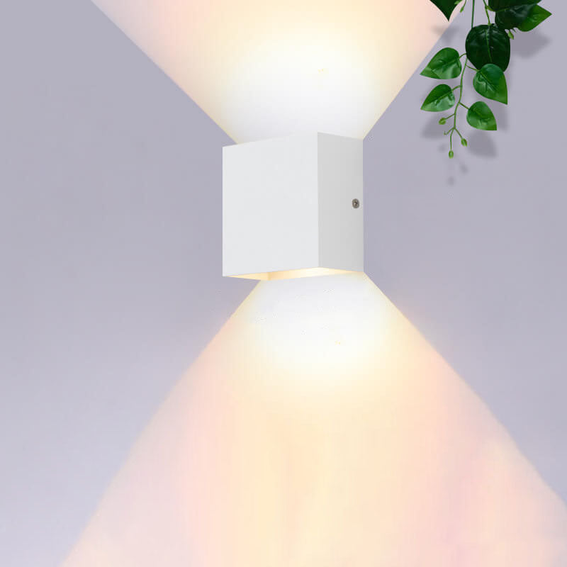 Modern Minimalist Square Aluminum LED Wall Sconce