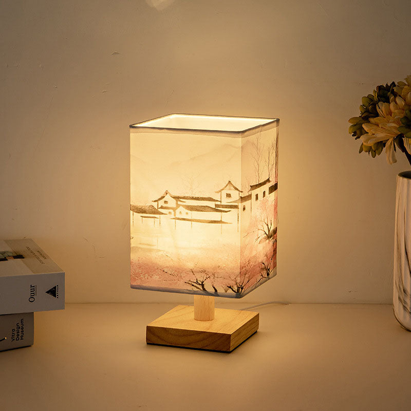 Creative Fabric Square USB LED Table Lamp