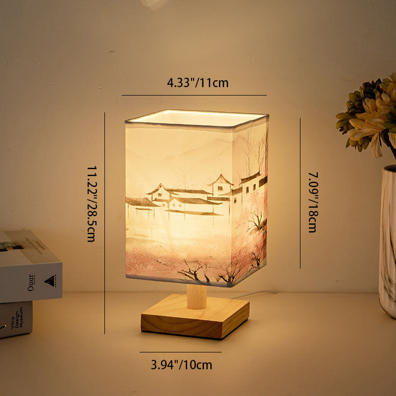 Creative Fabric Square USB LED Table Lamp