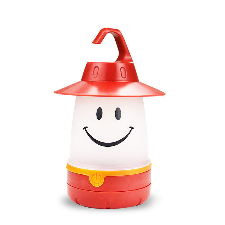 Creative Smiley Lantern Outdoor Camping LED Table Lamp