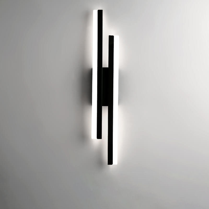 Modern Minimalist Lines Iron Acrylic LED Wall Sconce