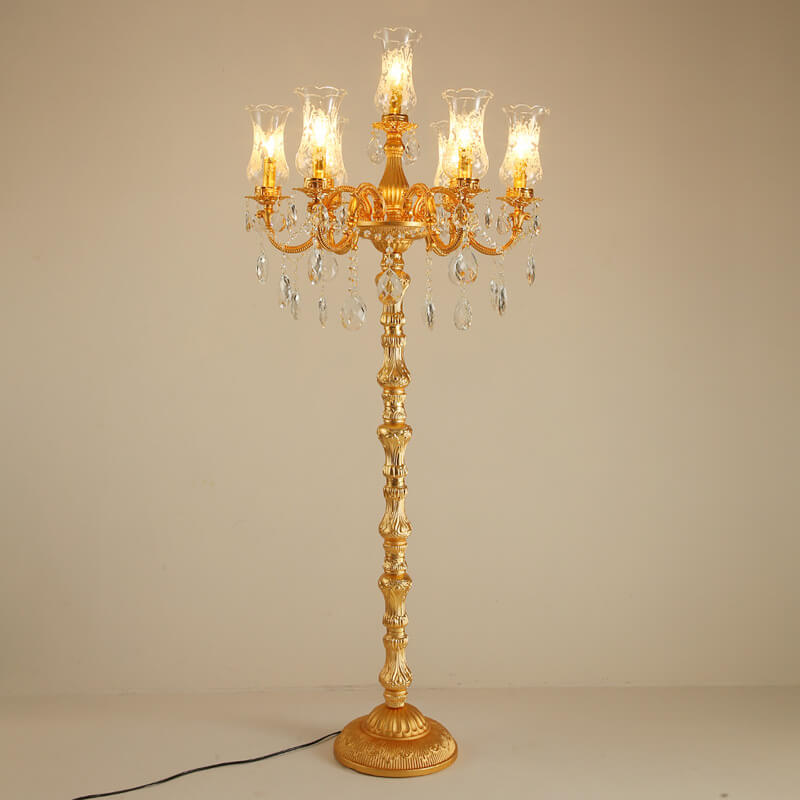 Traditional Gold 7-Light Floor Lamp