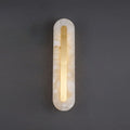 Light Luxury Brass Marble Oval Square LED Wall Sconce