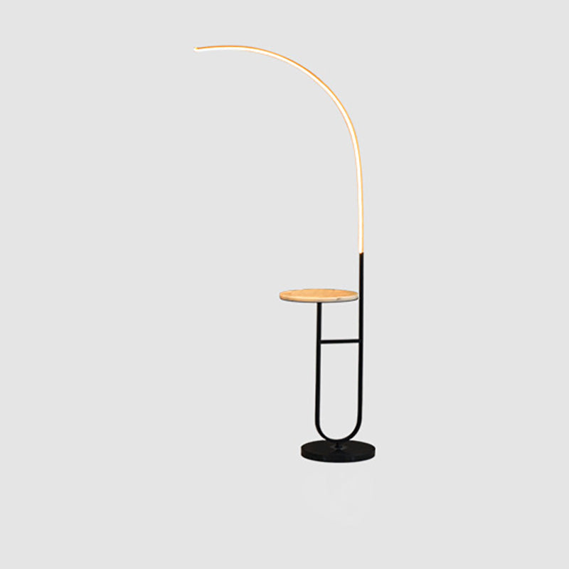 Modern White Arc Floor Lamp