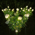 Contemporary White Outdoor Stake Light