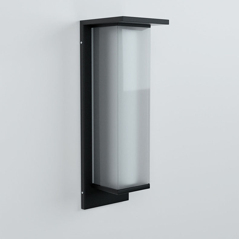 Modern Minimalist Solar Waterproof Rectangular Wall Sconce