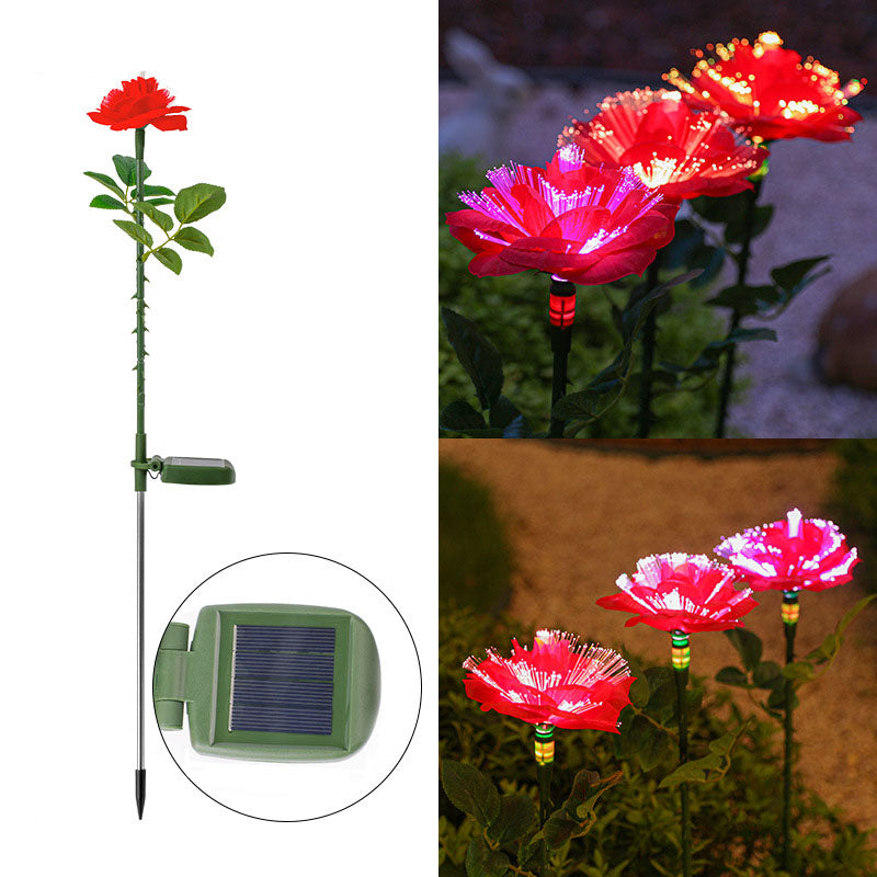 Modern Red Outdoor Stake Light