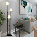 Scandinavian Black 3-Light Floor Lamp