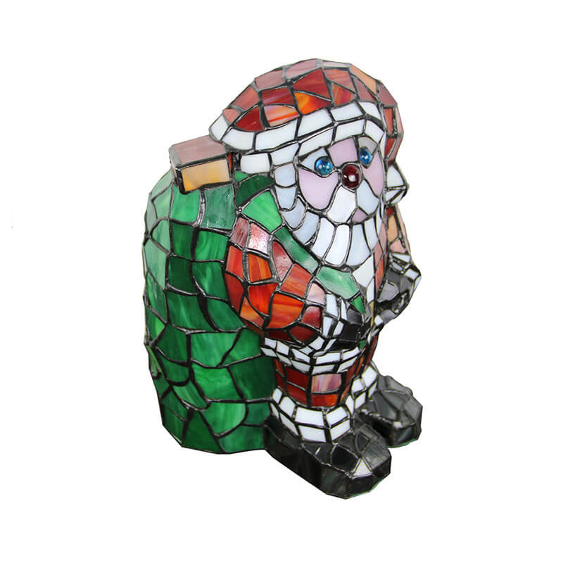 Tiffany Creative Animal Stained Glass 1-Light Table Lamp