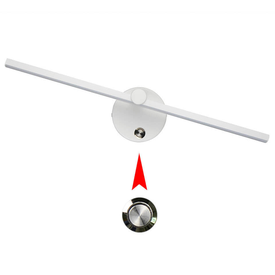 Nordic Minimalist Aluminum Long Bar Switch LED Wall Sconce