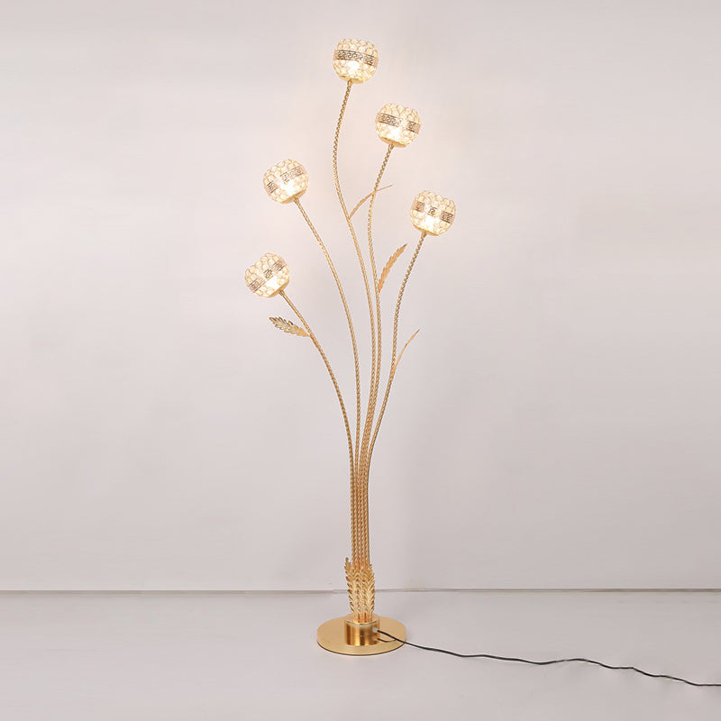 Modern Gold 5-Light Floor Lamp