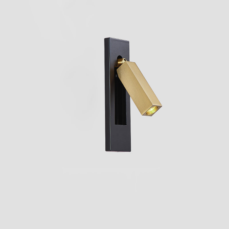 Modern Minimalist Rectangular Recessed Aluminum LED Wall Sconce