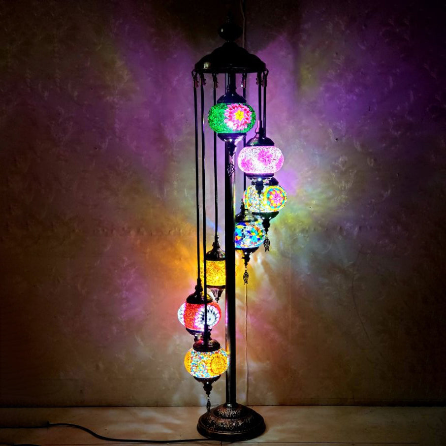 Tiffany Stained Glass 5-Light Floor Lamp