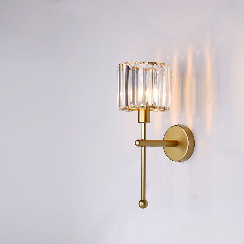 Traditional Vintage Iron Glass Round Bird Wall Sconce
