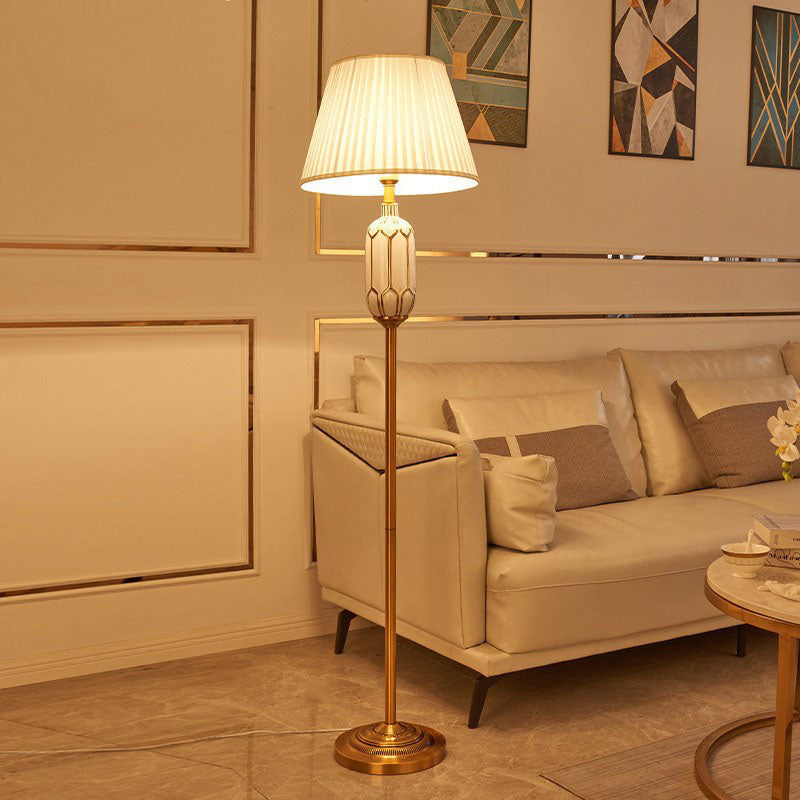 European Green Floor Lamp