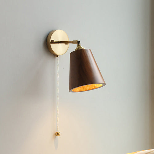 Contemporary Scandinavian Cone Copper 1-Light Wall Sconce