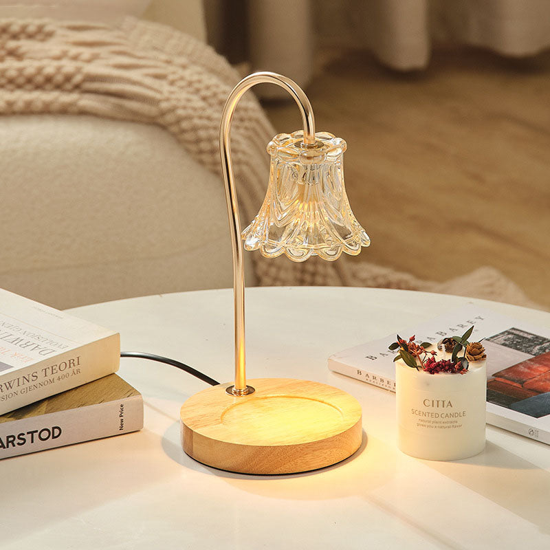 Modern Creative Simple Solid Wood Lily Of The Table Lamp