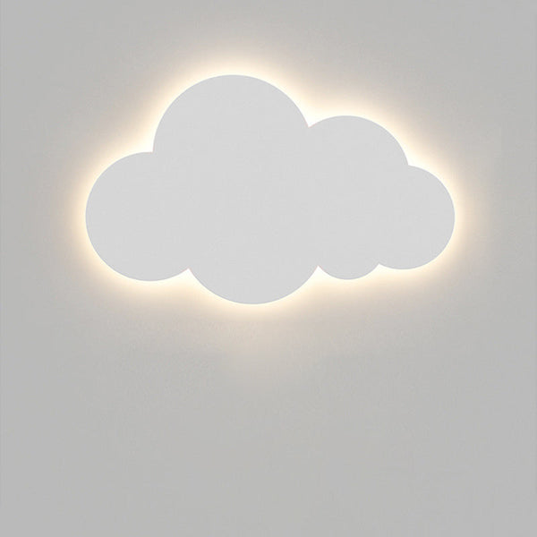 Contemporary Creative Cartoon Smiley Cloud LED Kids Wall Sconce
