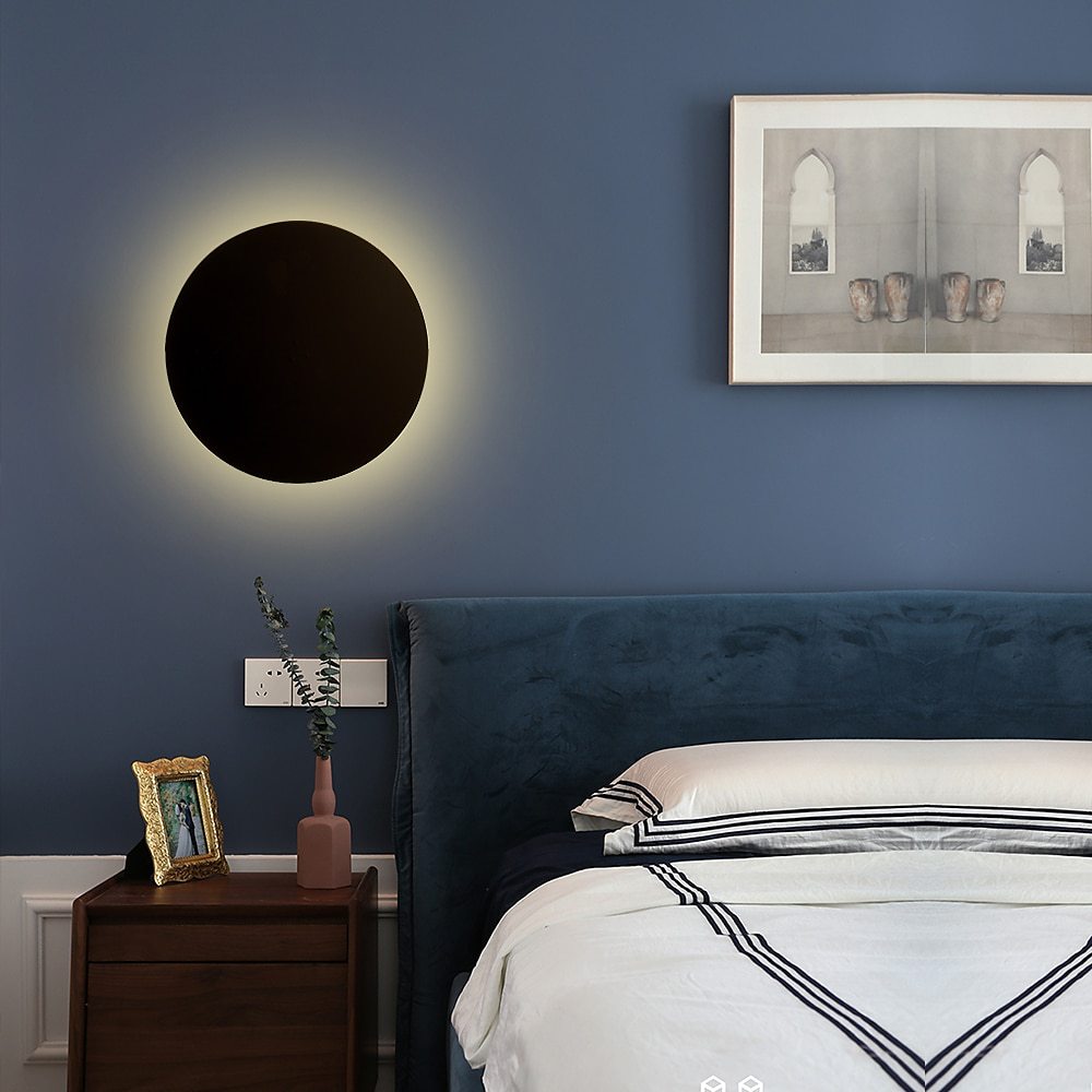 Modern Minimalist Colorful Round Iron LED Wall Sconce