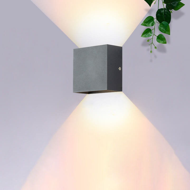 Modern Minimalist Square Aluminum LED Wall Sconce