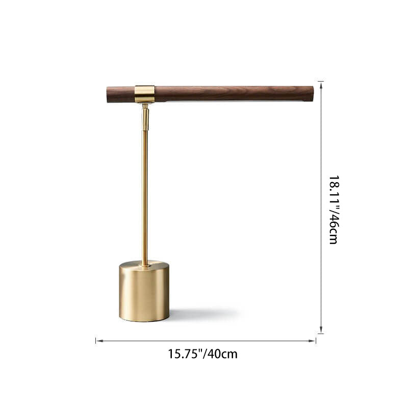 Nordic Minimalist Wood-Grain LED Table Lamp with Table Lamp