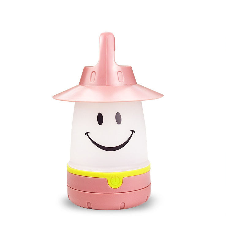 Creative Smiley Lantern Outdoor Camping LED Table Lamp
