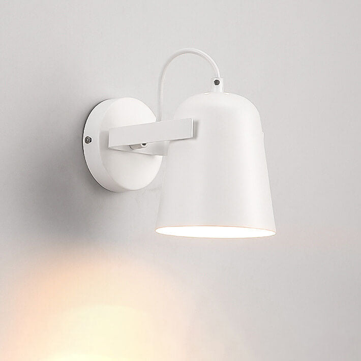 Nordic Macaron Iron Cylinder Dome 1-Light Wall Sconce