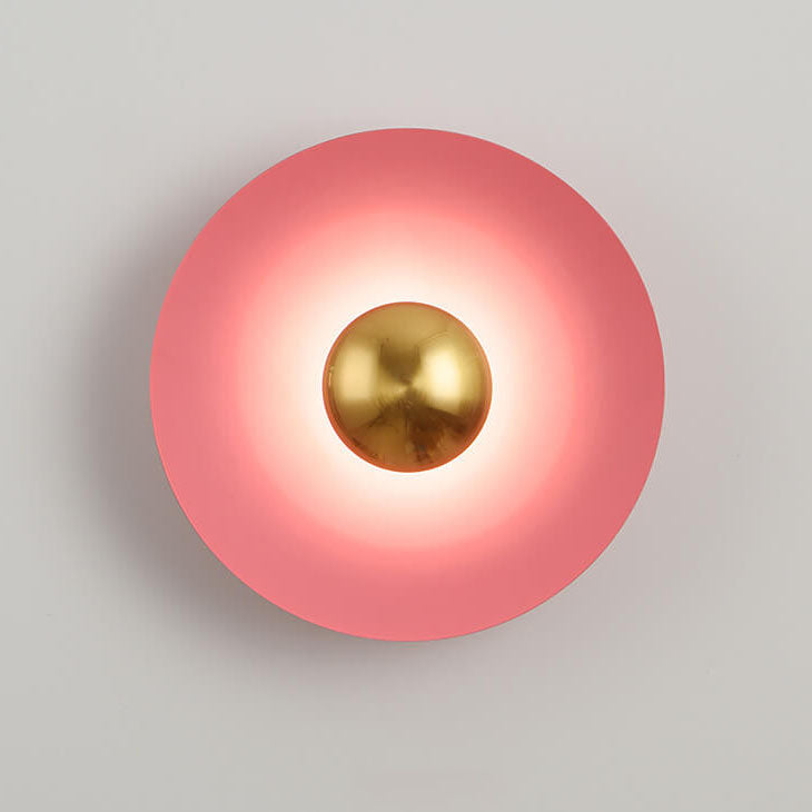 Nordic Creative Multicolor Round Disc LED Wall Sconce