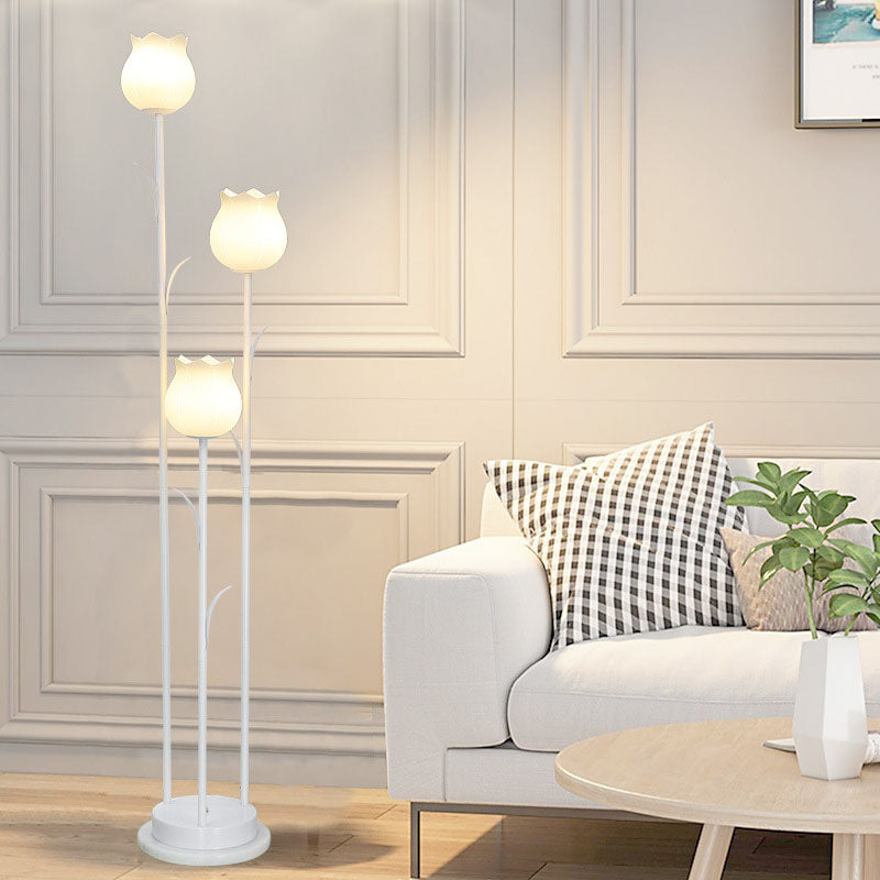 Scandinavian Black 3-Light Floor Lamp