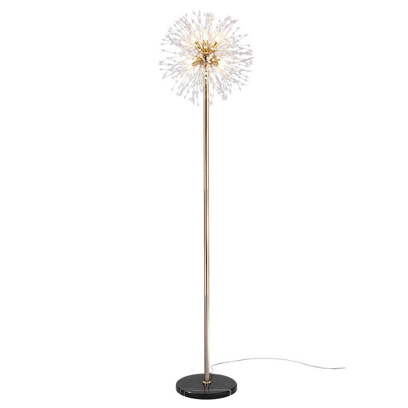 Modern Black 8-Light Floor Lamp