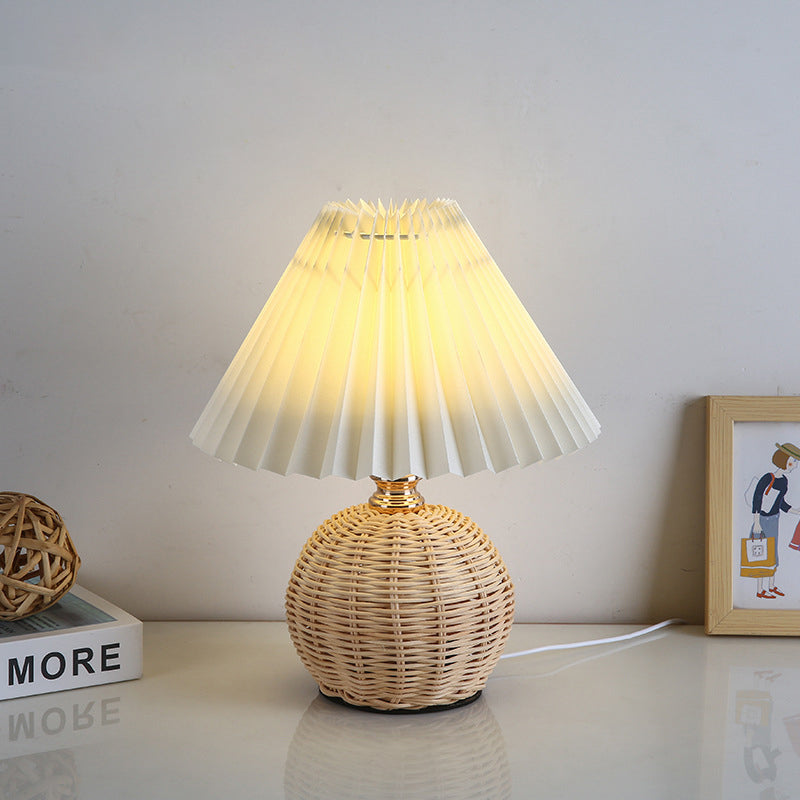 Nordic Contemporary LED Table Lamp with Pleated Table Lamp