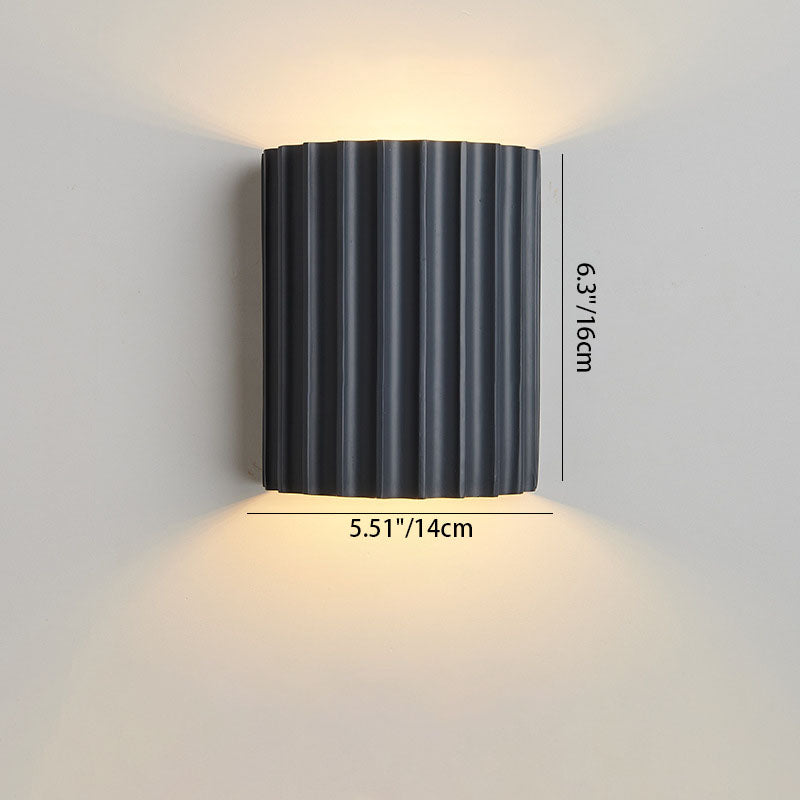 Contemporary Nordic Resin Tiles 2-Light Wall Sconce