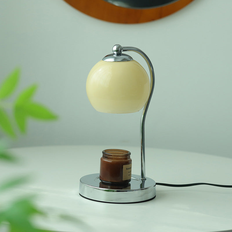 Modern Minimalist Orb Iron Glass 1-Light Melting Table Lamp