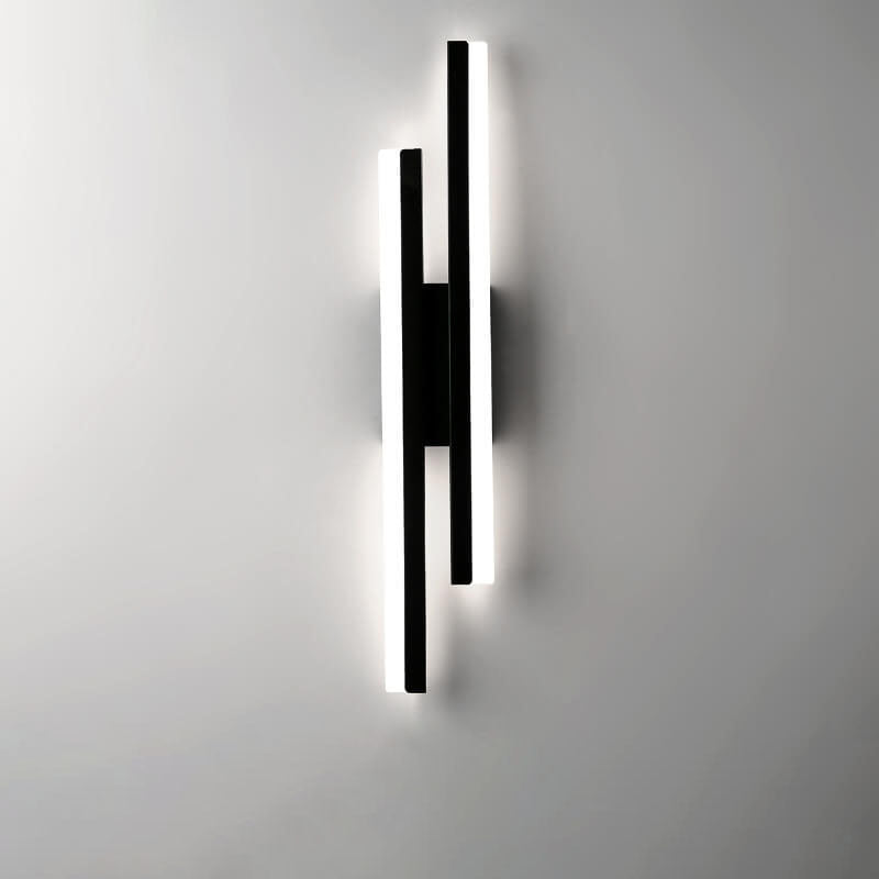 Modern Minimalist Lines Iron Acrylic LED Wall Sconce