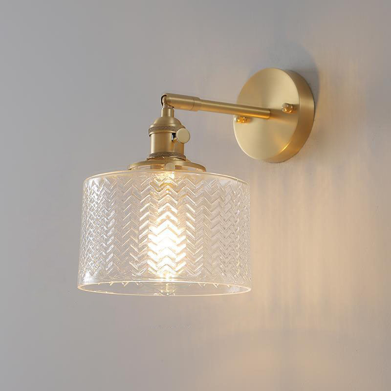 Nordic Minimalist Creative Brass Cylinder Wall Sconce