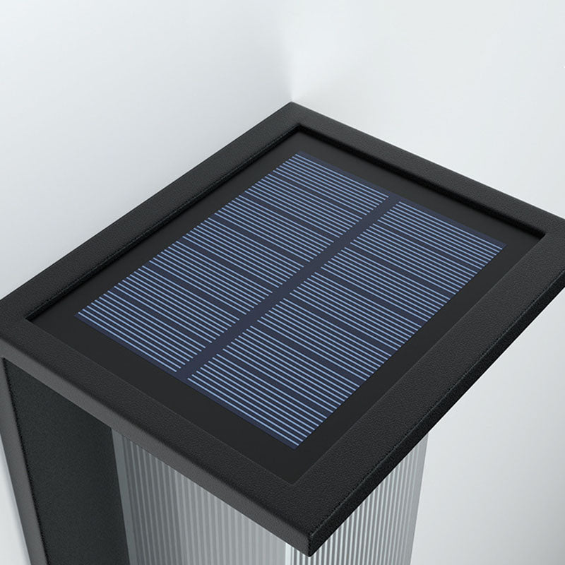 Modern Minimalist Solar Waterproof Rectangular Wall Sconce