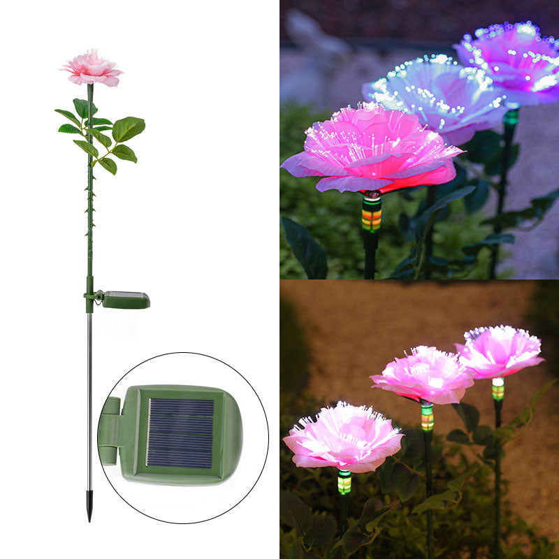 Modern Red Outdoor Stake Light