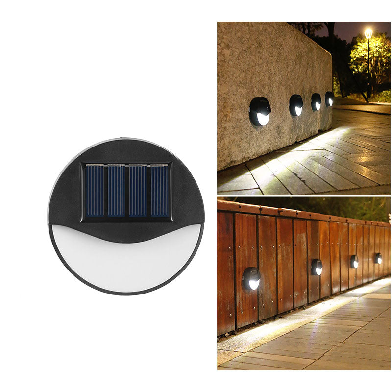Modern Minimalist Solar LED Outdoor Patio Step Wall Light